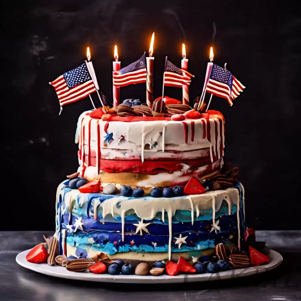 India to USA Cake